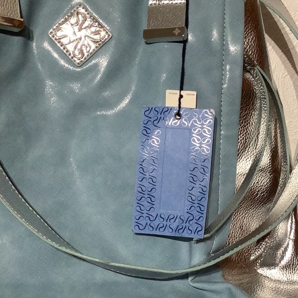 Simply Vera NWT - ice blue silver combination Bag - Picture 4 of 5